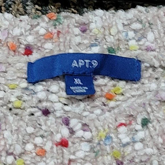 Apt. 9 Super Soft Destroyed Shaggy Popcorn Sweater Size XL - Picture 9 of 17